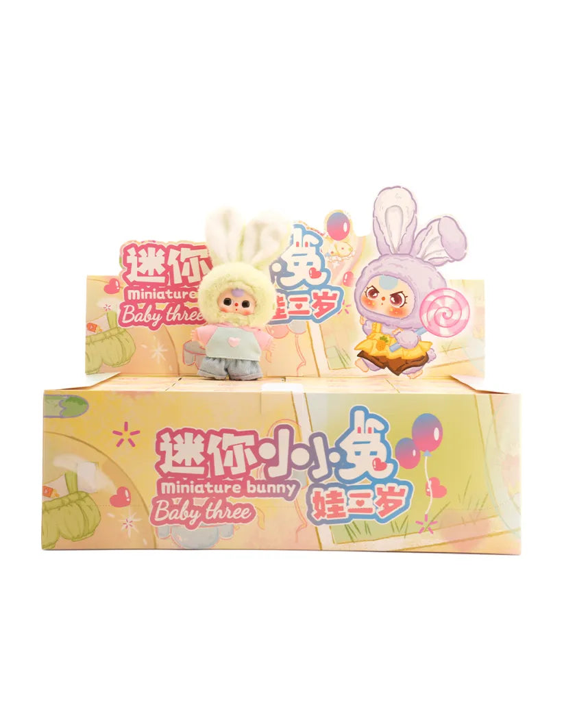 Baby Three Rabbit Macaron Cute Mini Bunny Plush Blind Box