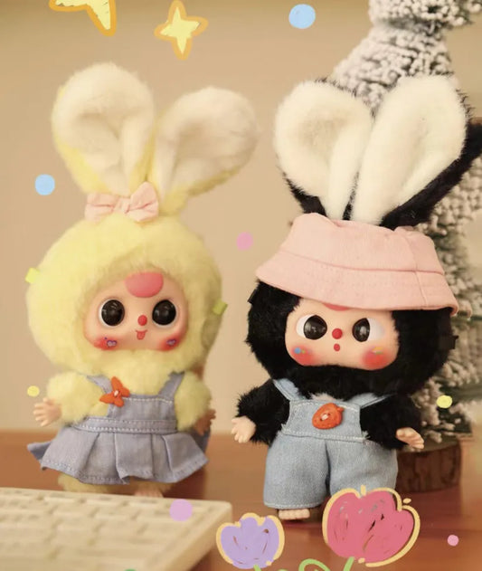 Baby Three Rabbit Macaron Cute Bunny Plush Blind Box