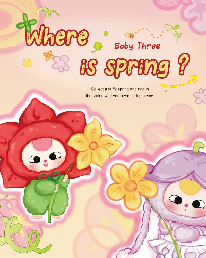 Baby Three Where's Spring? Plush Blind Box